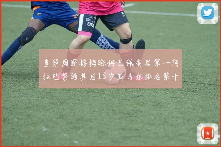 皇萨周薪榜揭晓姆巴佩高居第一阿拉巴紧随其后18岁亚马尔排名第十